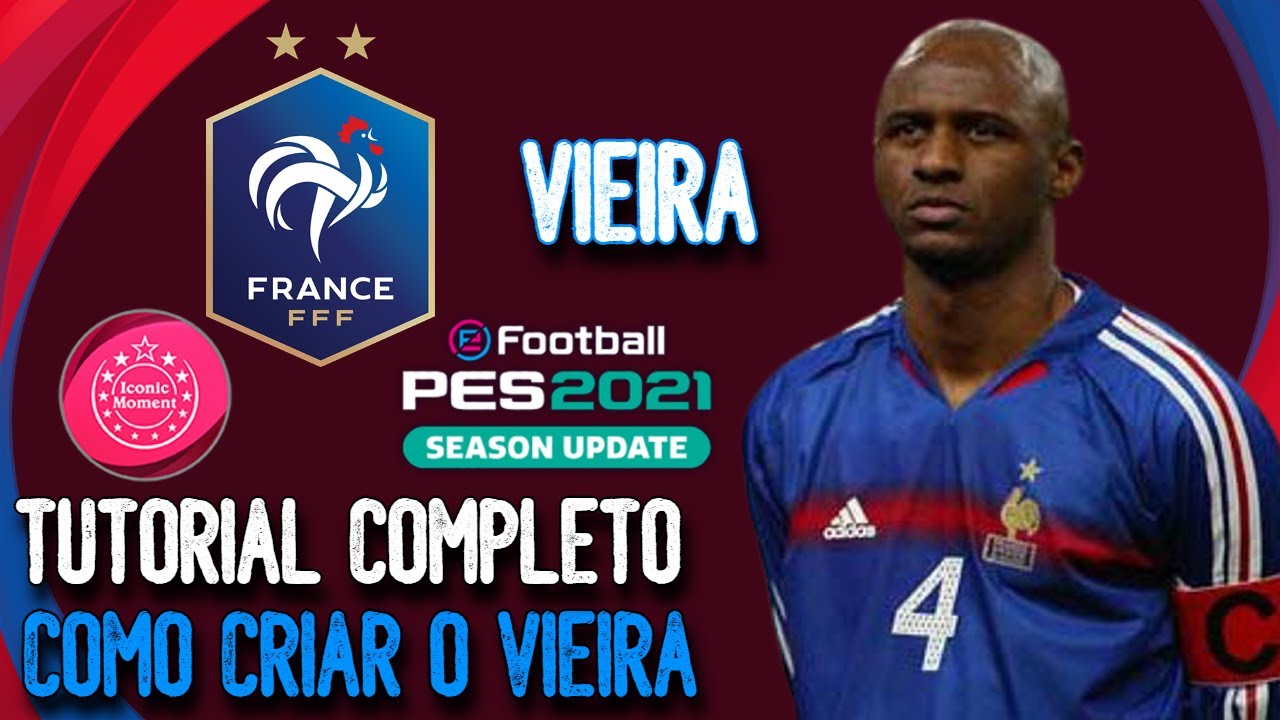 TUTORIAL COMPLETO | COMO CRIAR O VIEIRA NO PES 2021 | FACE & STATS | LEONARDO GAMES