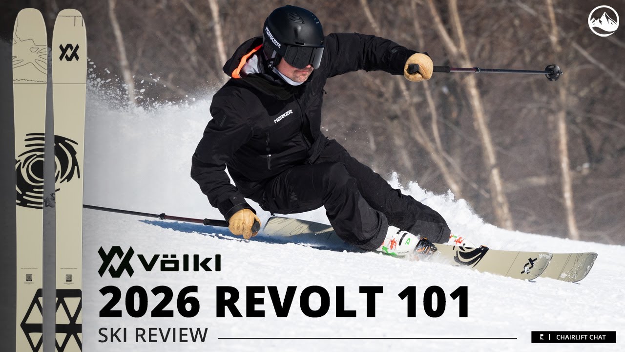 Обзор лыж Volkl Revolt 101 2026 года на SkiEssentials.com