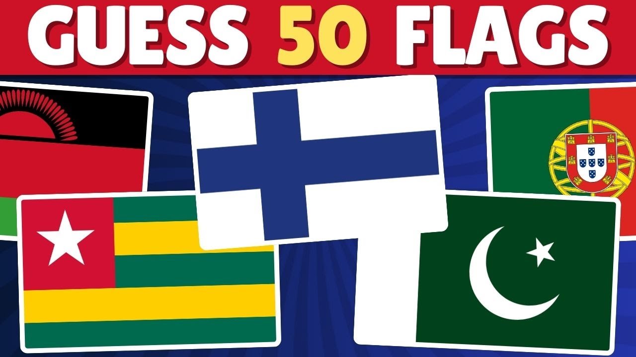 🌏 Guess the Country Quiz | 50 Flags Challenge | How Many Can You Name?