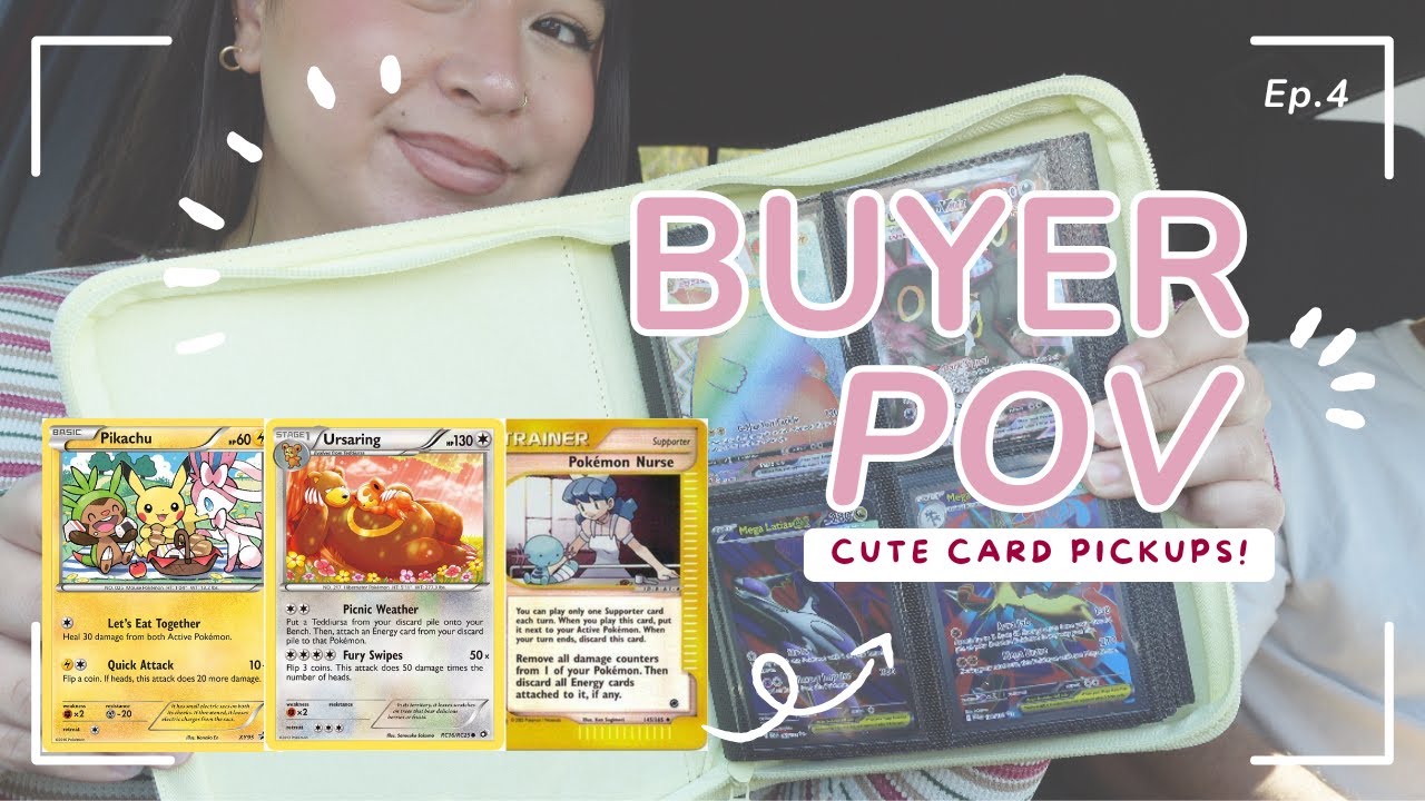 Pokemon Buyer POV - cutie card pickups at Mobile Card Show! 🌟🎀
