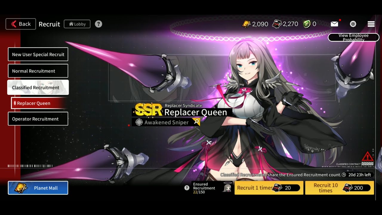 Roll for Replacer Queen ?