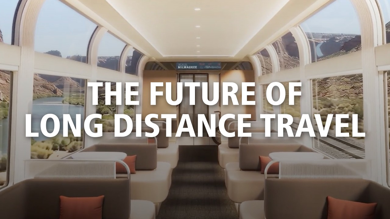 Компания Amtrak представляет новый парк поездов дальнего следования.