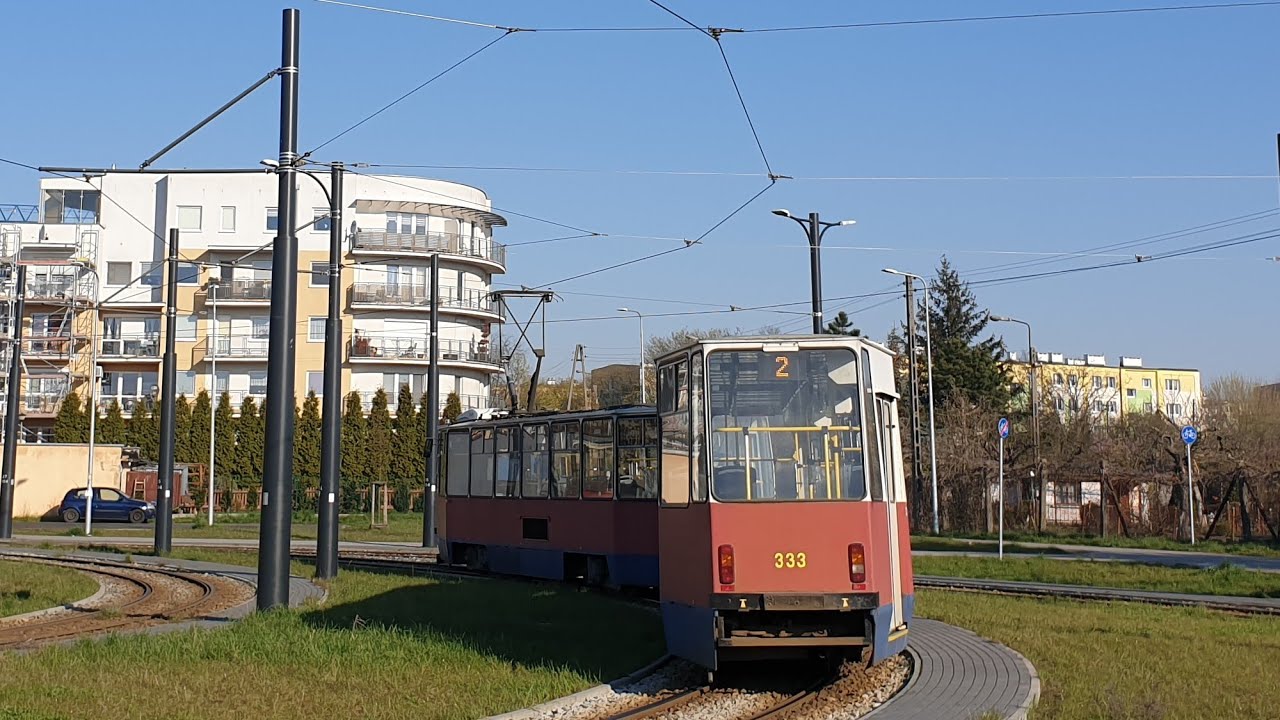 MZK Bydgoszcz - linia 2 | Konstal 805Na #332 + #333