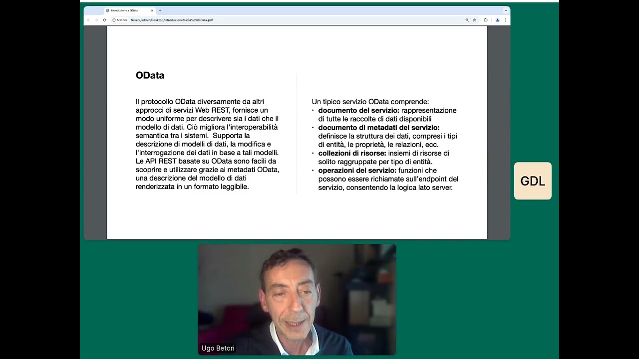Usare OData per lo sviluppo di applicazioni REST