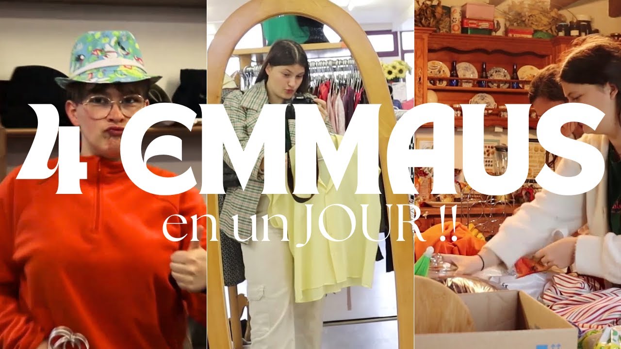 4 EMMAUS en une journée !! VLOG et HAUL !!
