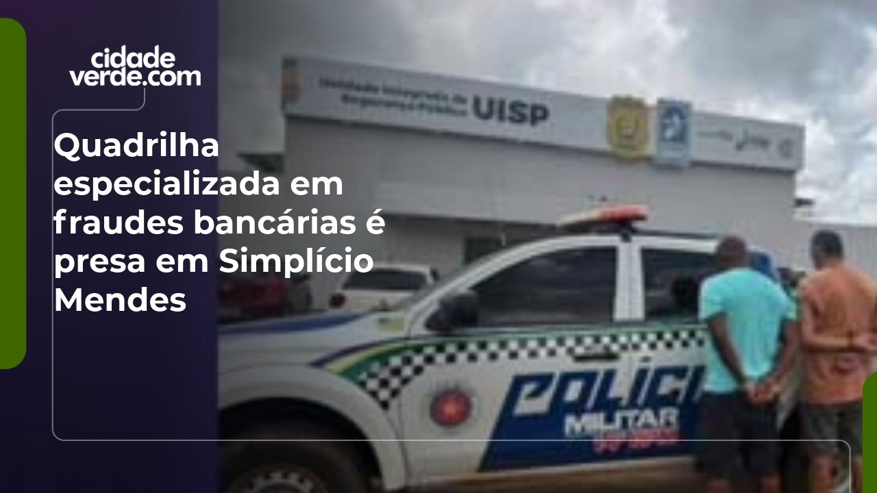 Quadrilha especializada em fraudes bancárias é presa em Simplício Mendes