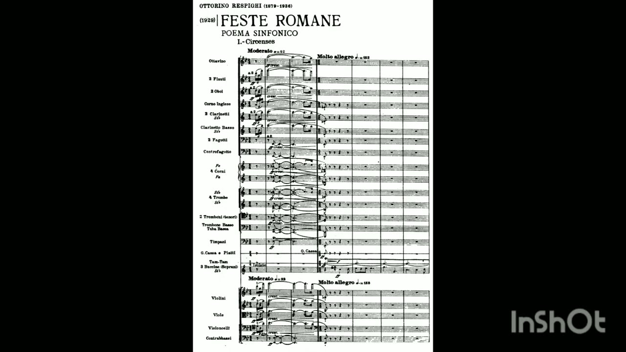 Feste Romane / Respighi - score　ローマの祭り・スコア