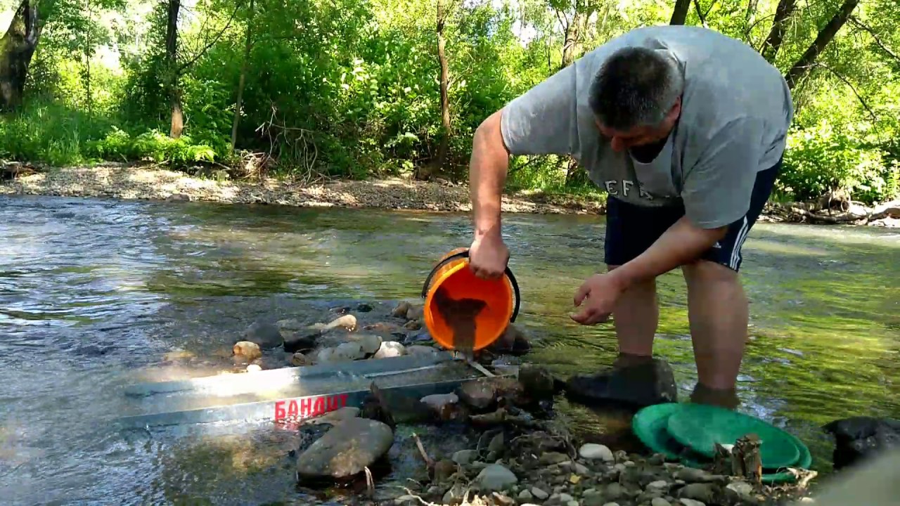 ИВО ЗЛАТИНКАТА.  ПРОМИВАНЕ НА САМОРОДНО ЗЛАТО С УЛЕЙ
