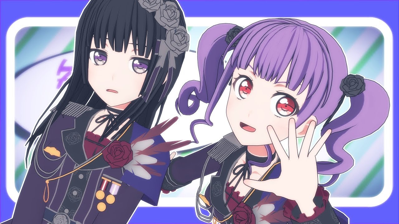 【MMDバンドリ】『ロキ(Vo.田中ヒメ＆鈴木ヒナ)/Roki』by 白金燐子&宇田川あこ【Roselia/1440p】