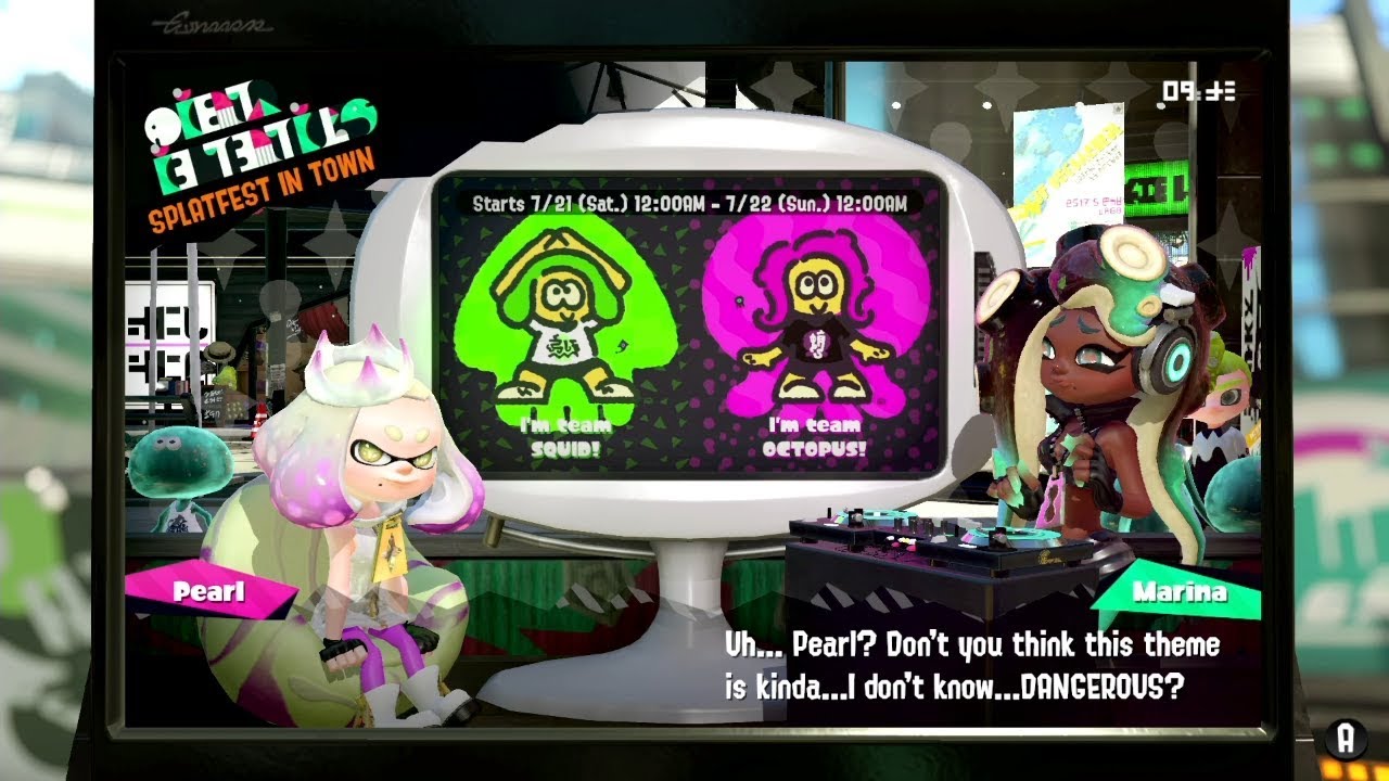 Splatoon 2 Splatfest #15 Intro (Squid vs Octopus)