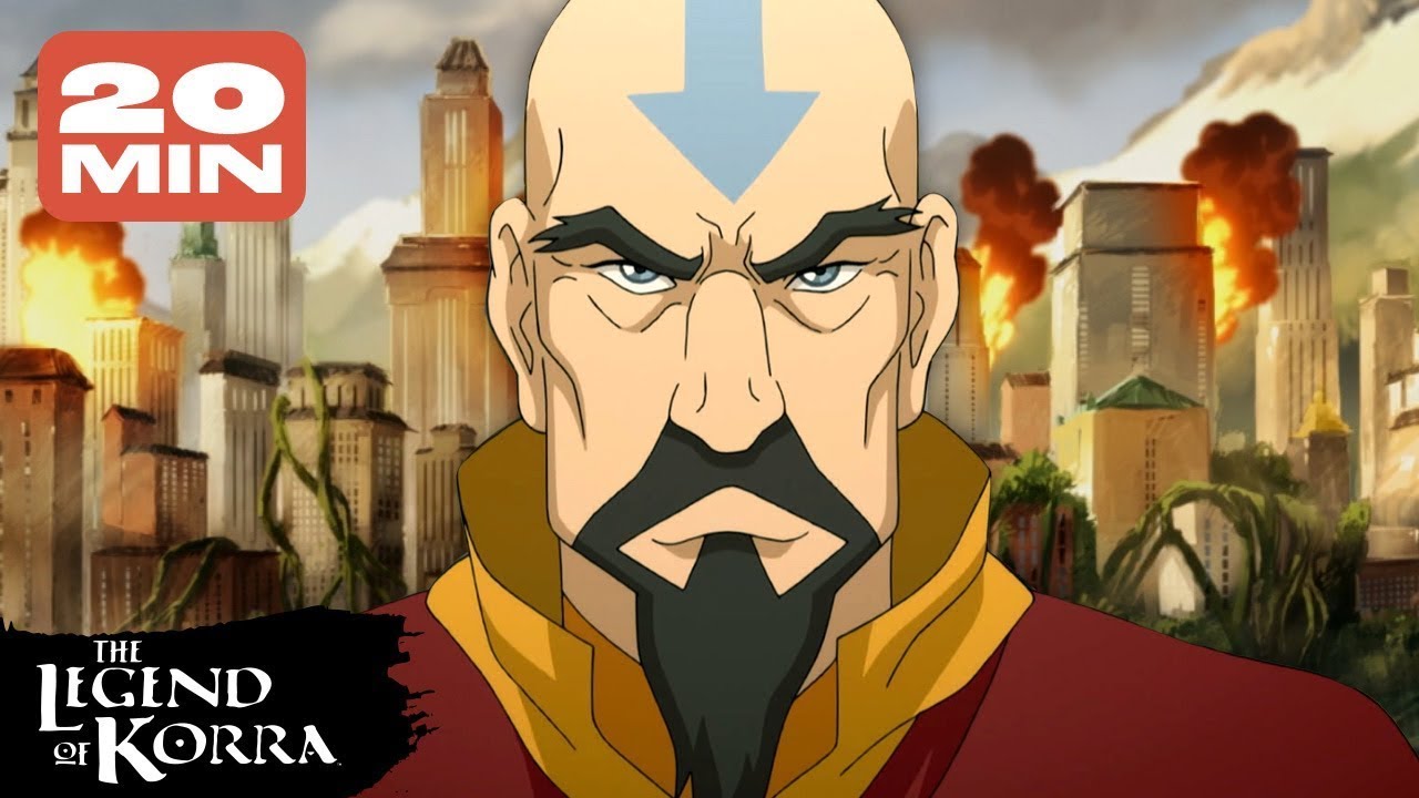 Every Tenzin Fight Scene Ever! 🌪 | The Legend of Korra