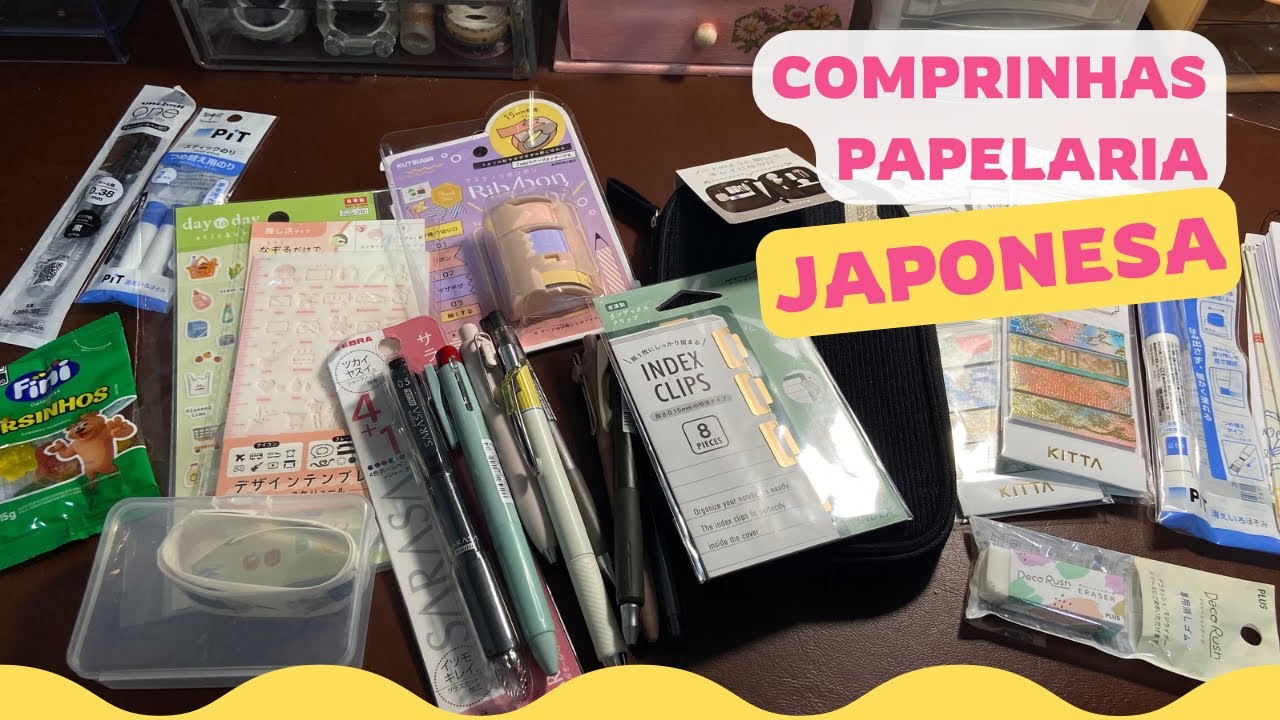 Comprinhas Papelaria Japonesa Paper Colors stationery 