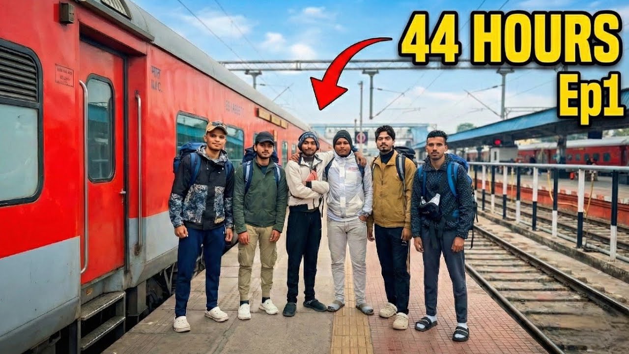 Ep1. 44 Hours in Train with 6 Friends 🚆 | Indian Railway Journey Vlog