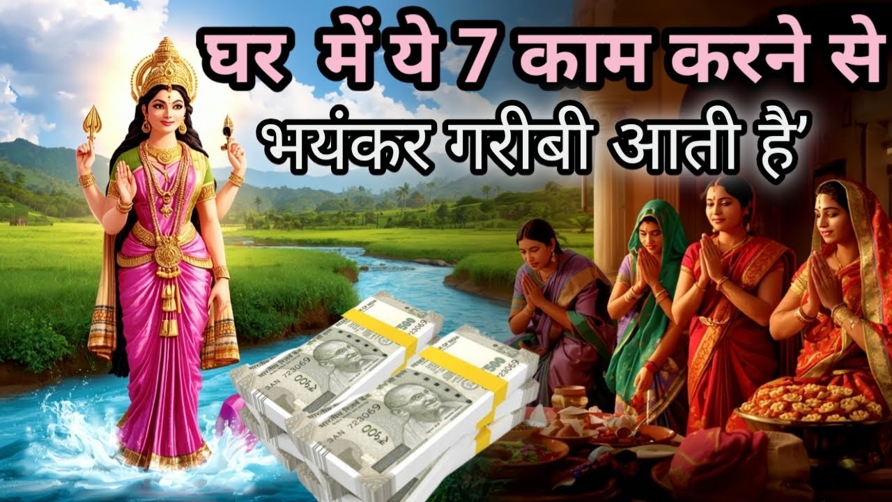 घर में ये 7 काम करने से भयंकर गरीबी आती है।लक्ष्मी जी को घर से जाने पर मजबूर करती हैं ये 5 गलतियाँ |