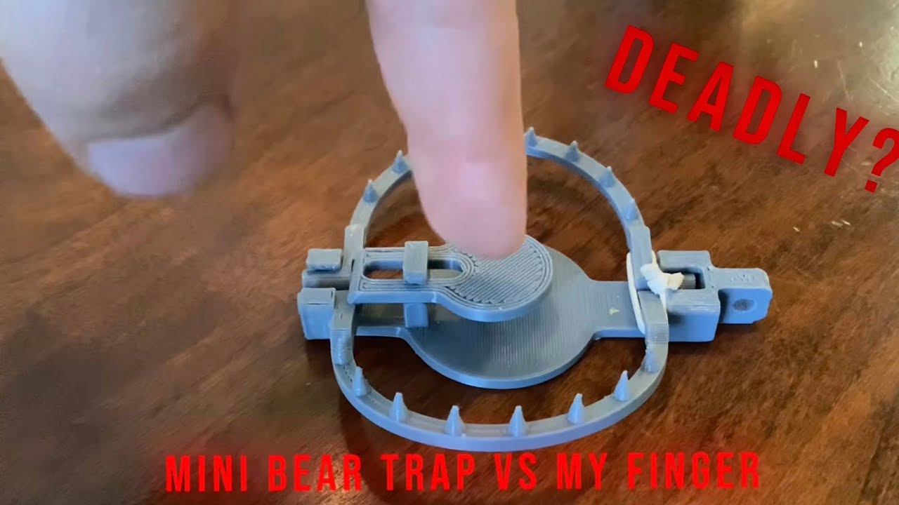 Can a 3D printed bear trap be deadly? 
