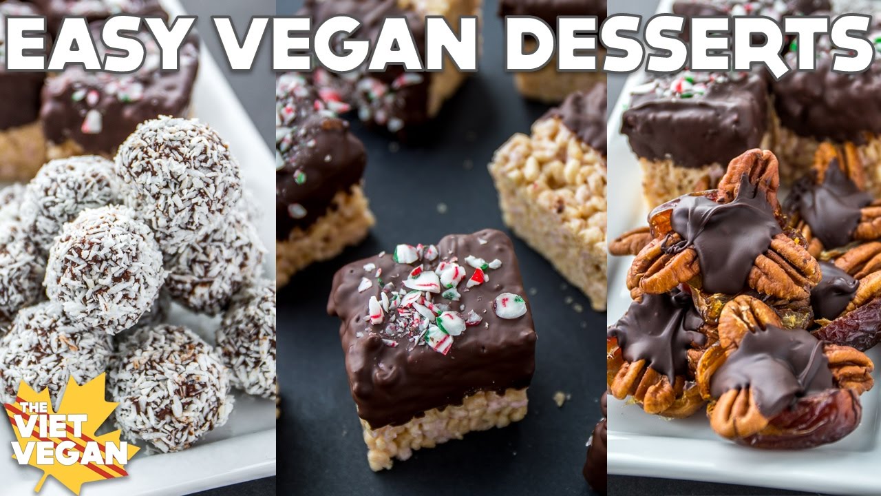 3 Easy Vegan Desserts for the Holidays!
