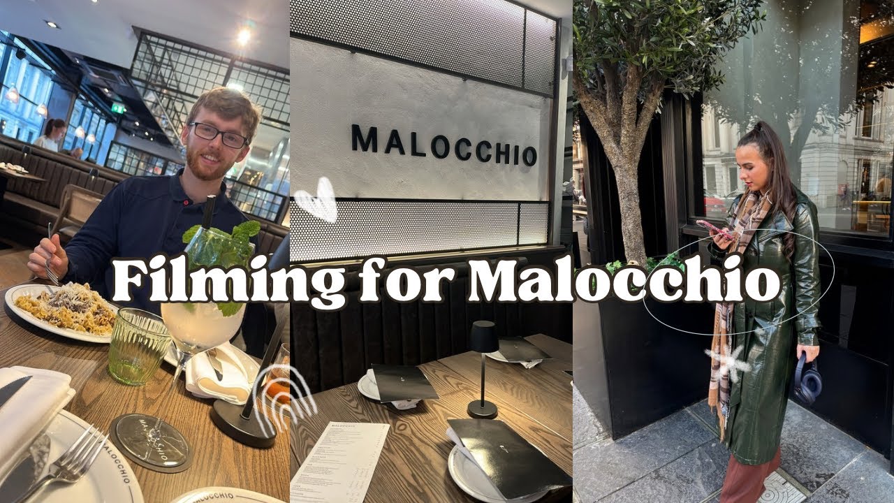 Filming an Ad for Malocchio | New Italian Restaurant in Glasgow 🇮🇹🍝