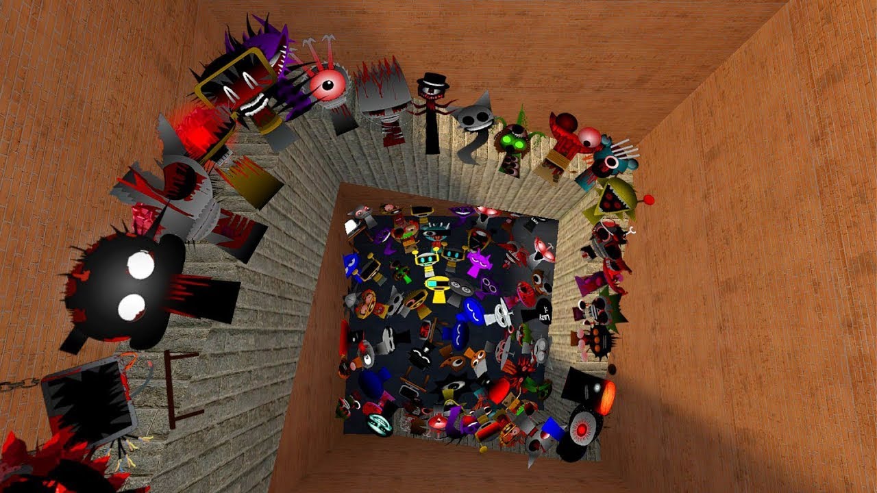 Nightmares Sprunki Incredibox Nextbot Chase me in Maze Gmod
