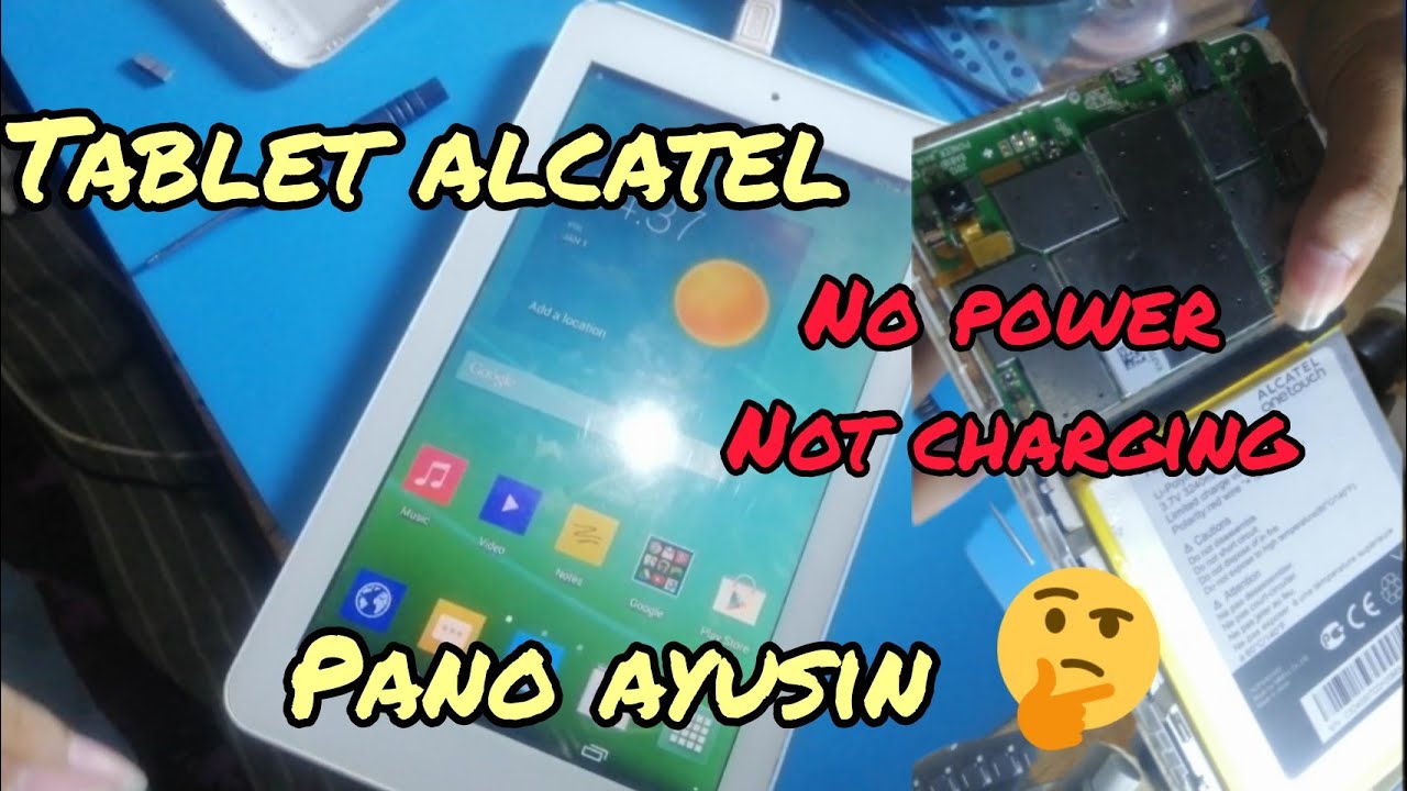 Alcatel tablet no power not charging | how to repair step by step