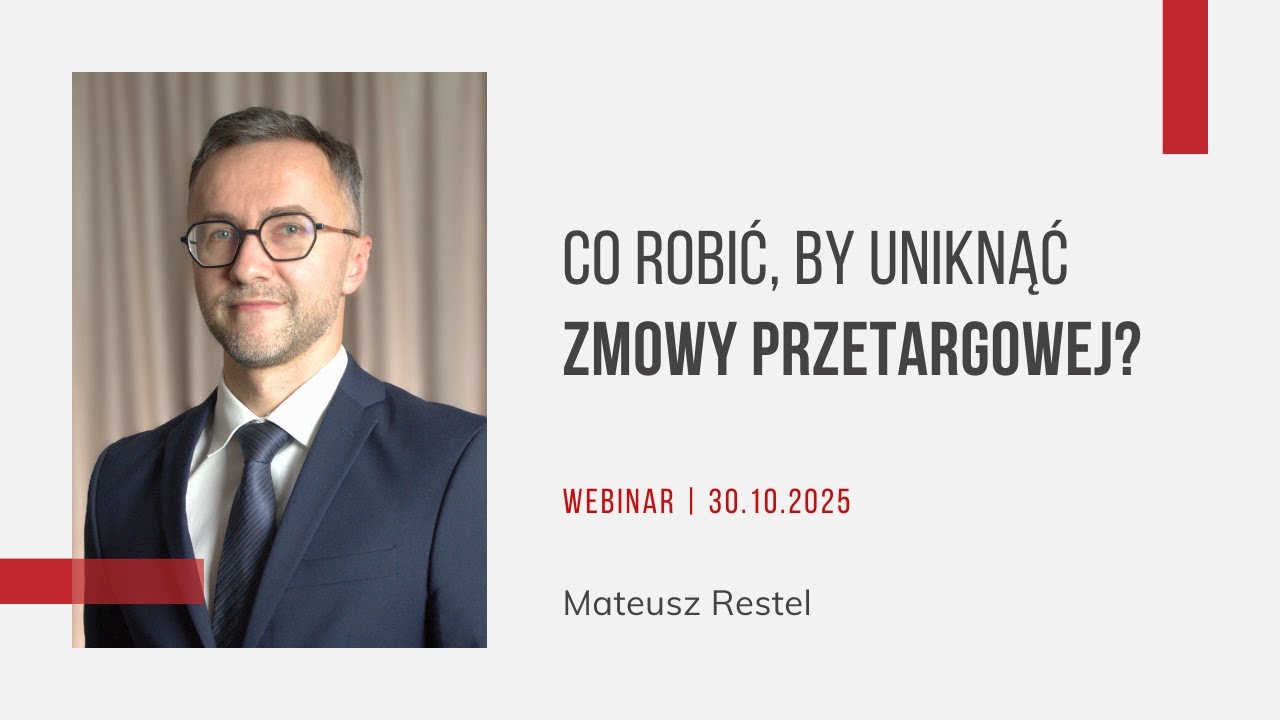 Szkolenie | Co robić, by uniknąć zmowy przetargowej