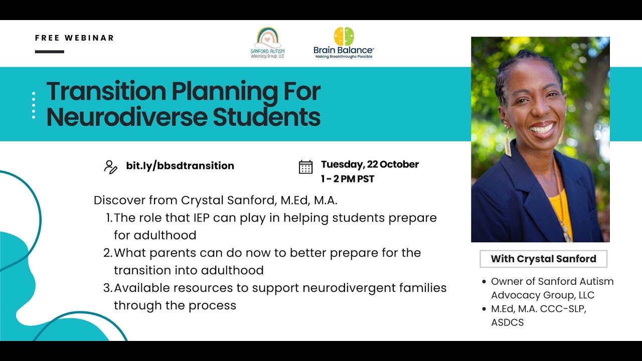 Transition Planning for Neurodiverse Students 10/22/24