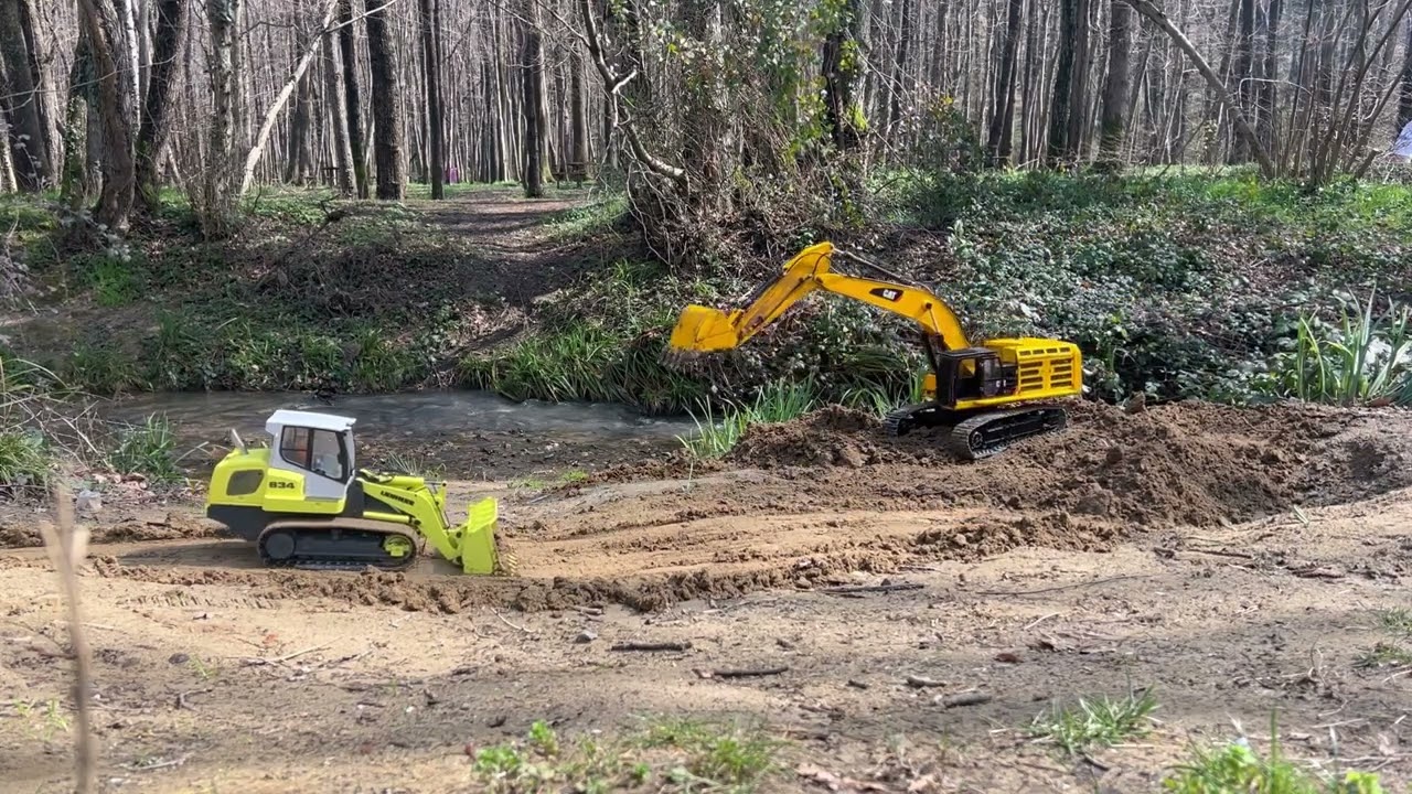 #1 Buluşma / Meet 10.03.2024 | CAT 374F RC Excavator & iebherr LR 634 Carson RC tracked Loader dozer