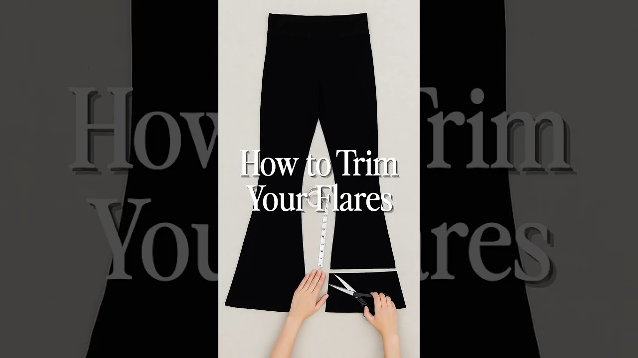 DIY Hem Your Flare Pants (No Tailor Needed!)