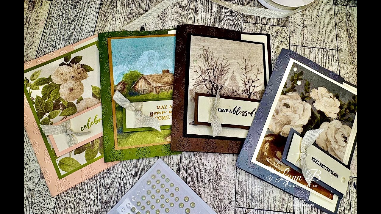 Learn How to Use Stampin' Up's Beautiful Gallery DSP to Make a Gorgeous Fun Fold Card