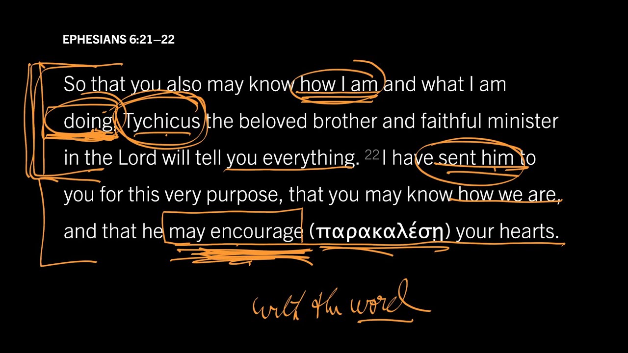 What Do the Lives of Teachers Tell Us? Ephesians 6:21–22