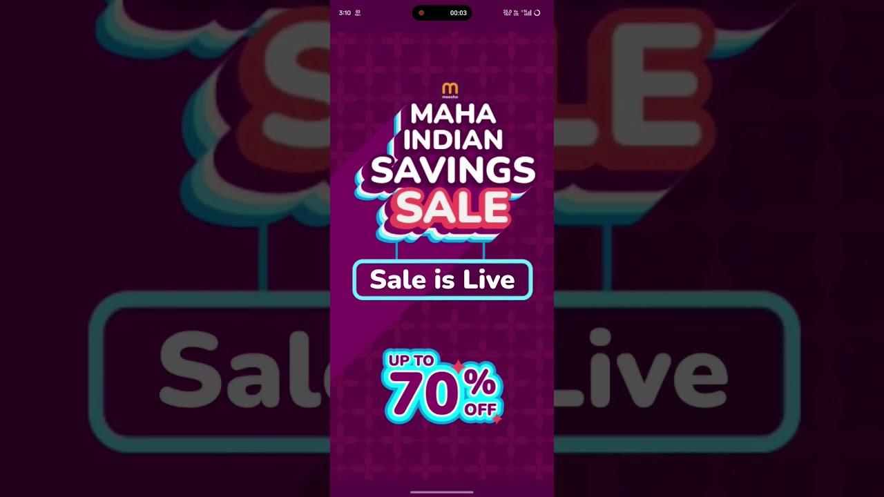 MEESHO SALE IS LIVE 📉☠️#meesho #sale #flipkart#amazing