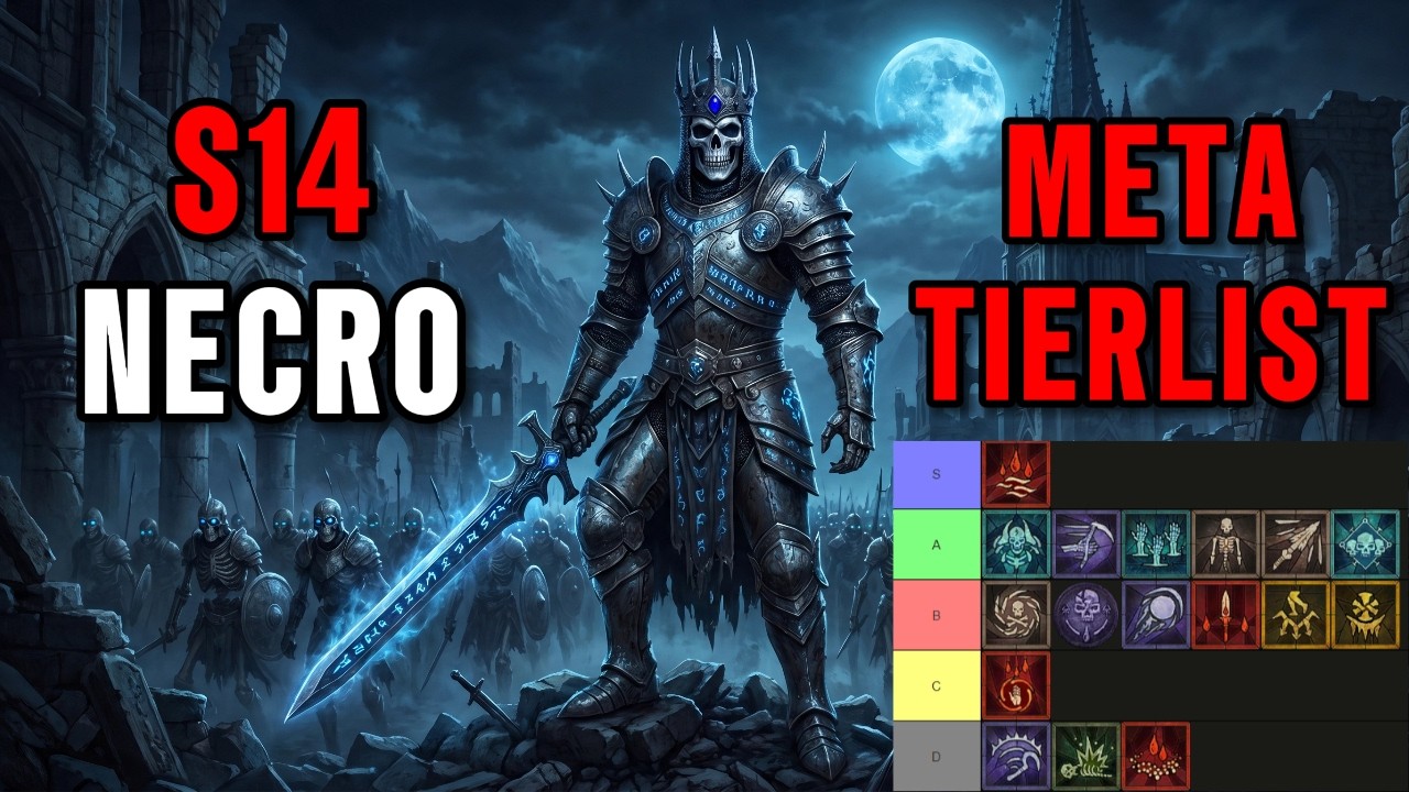Лучшие сборки некроманта 14 сезона | Diablo 4 Сезон 14 Сборка некроманта S-Tier SKULM #skulm