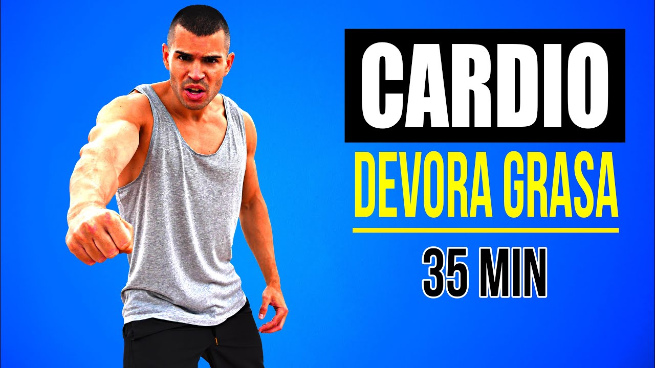 Rutina de CARDIO EN CASA 35 MINUTOS para QUEMAR GRASA 🔥 CARDIO 35 MINUTOS para ADELGAZAR RÁPIDO