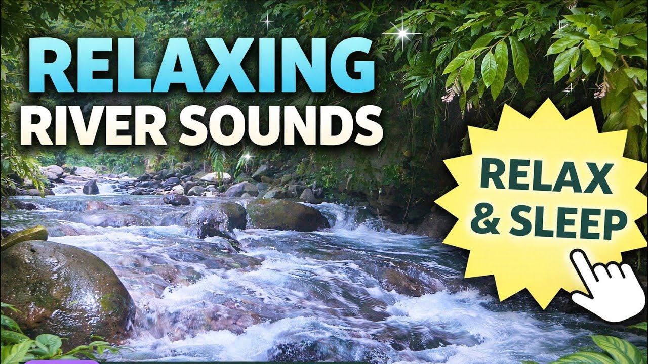 Relaxing River Flow Sound | Stress Relief & Better Sleep 