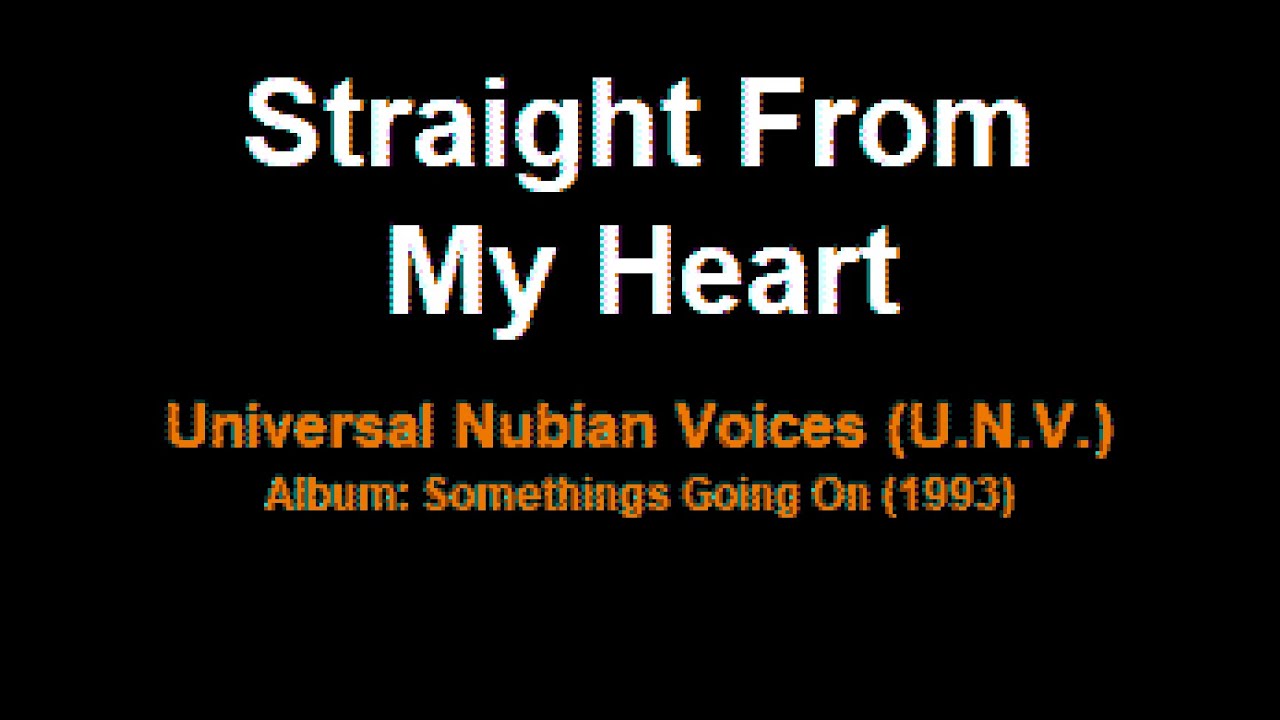 Straight From My Heart - U.N.V. (Karaoke w/ backing vocals) (1993)