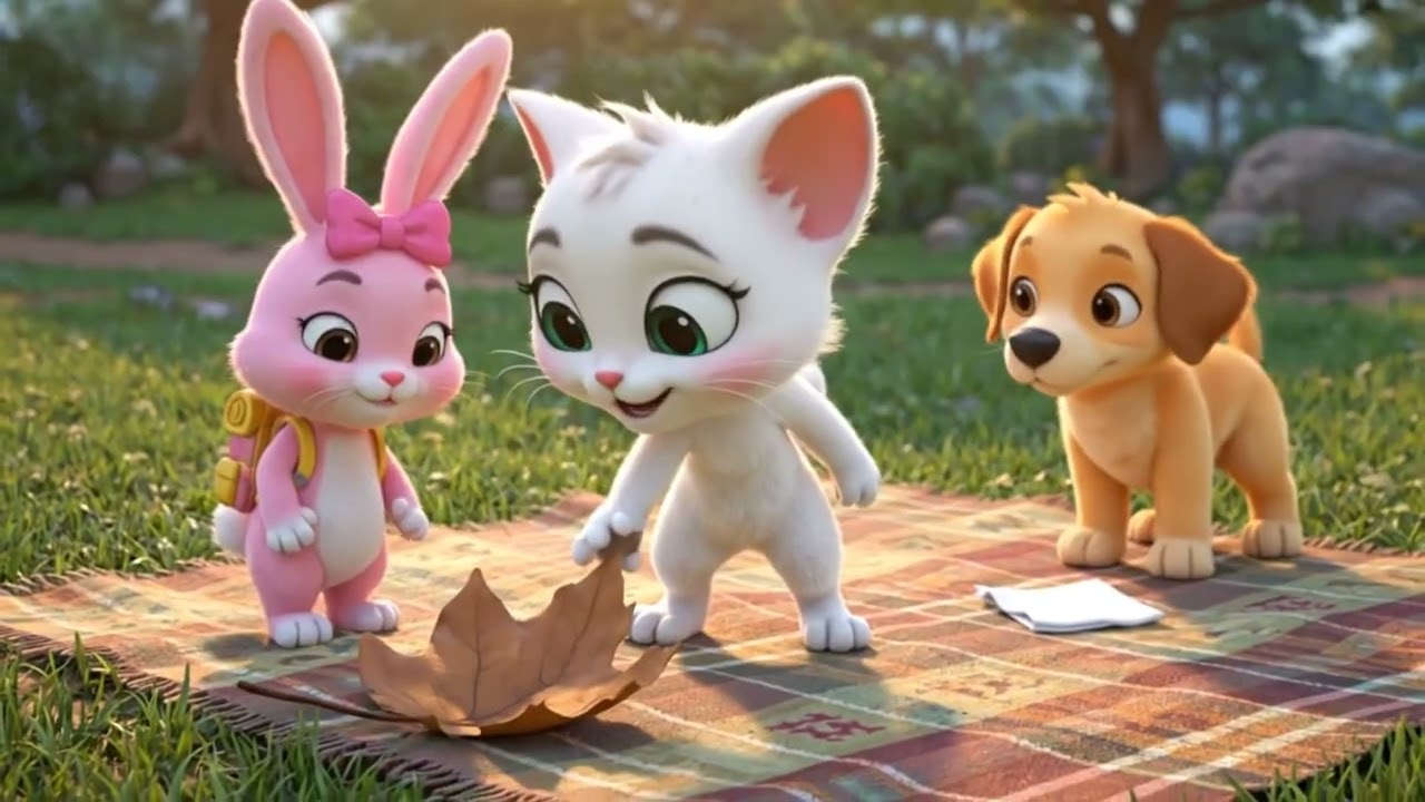 Mini Ka Picnic Surprise! 🧺 Puppy aur Bunny ki Masti | Moral Stories for Kids in Hindi