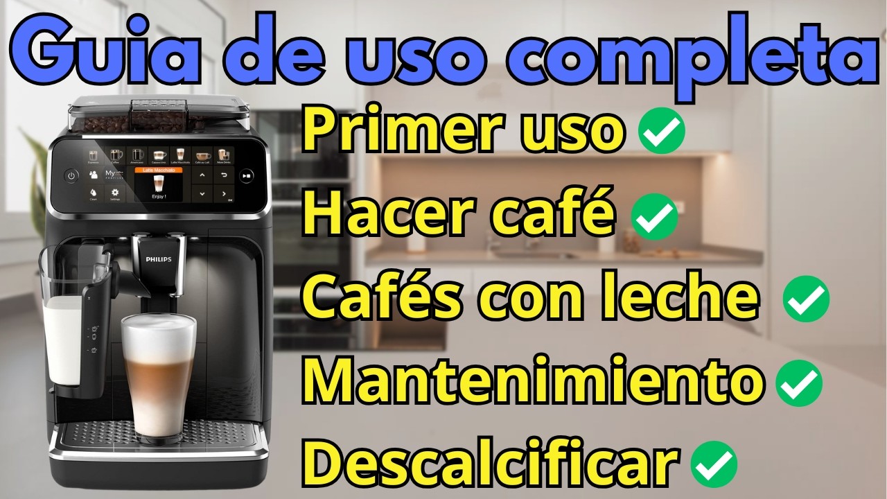 ✅☕ Cómo Usar Philips Serie 5400 lattego | TUTORIAL Completo en Español ☕✅