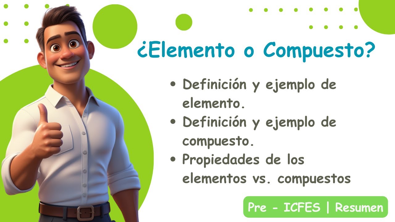 &iquest;Elemento o Compuesto? Descubre la Diferencia en Menos de 3 Minutos