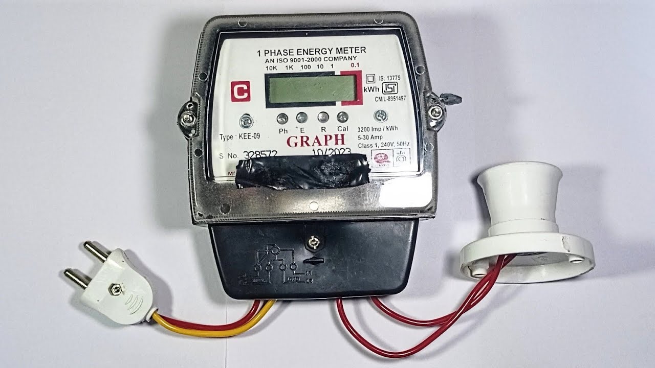 Single Phase Energy Meter Connection | Digital Energy Meter