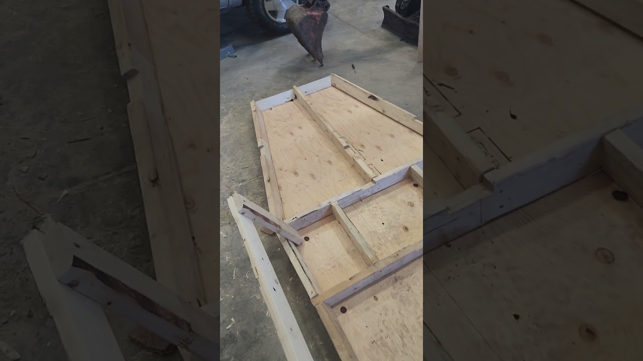 home made jon boat build #2025# wooden#boat#water#scow#project#fun#awesome#2&times;4#3/8s#plywood#built#😑💪