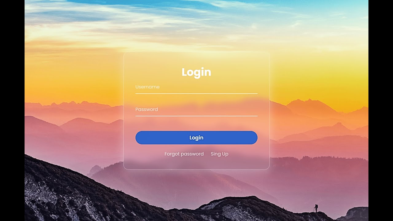 Formulario de Login Usando HTML y CSS
