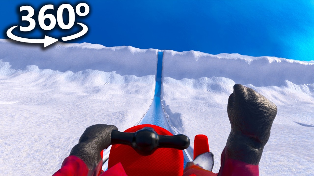 SNOW SLIDE in 360&deg; | VR / 4K