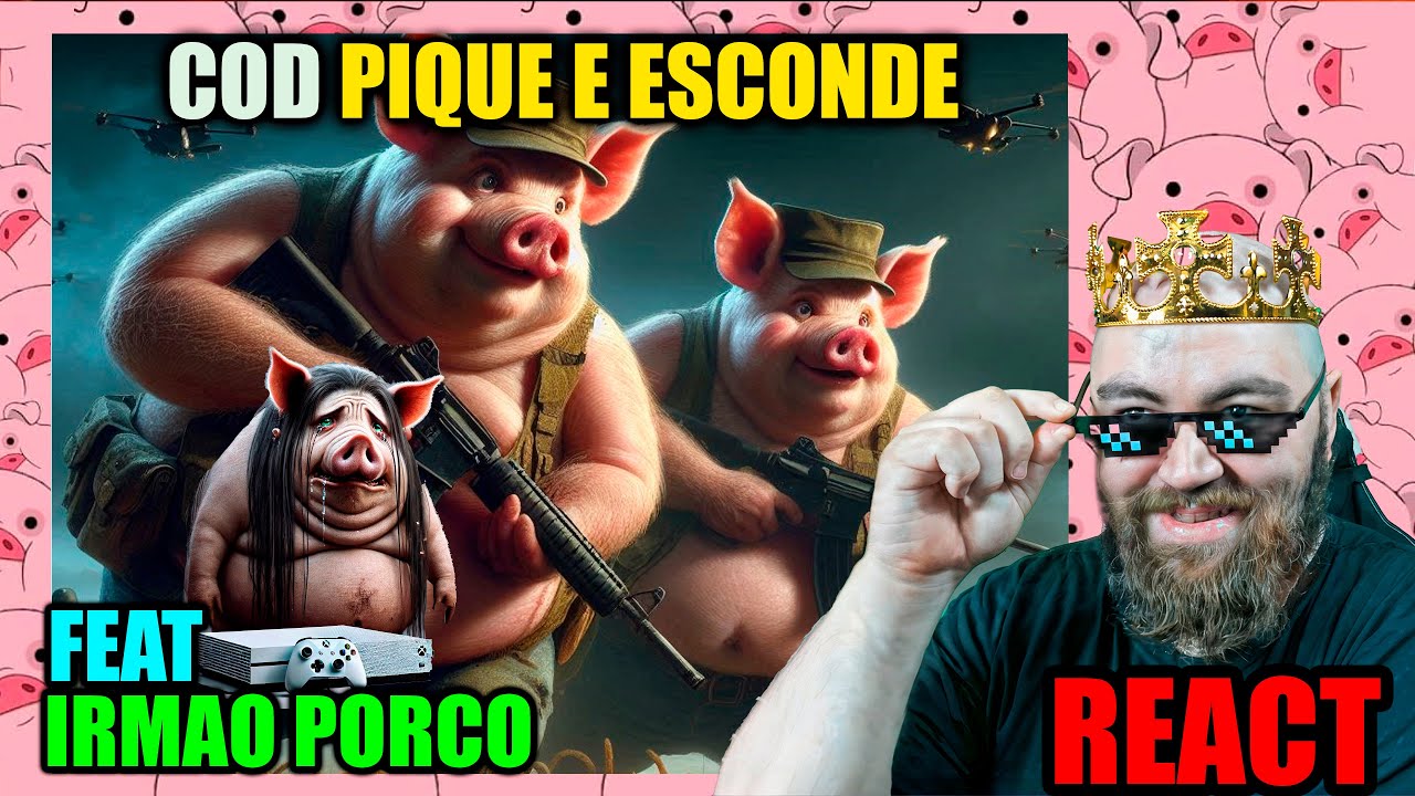 REACT IRMÃO PORCO E AS DESCULPAS JOGANDO COD E SENDO CARREGADO