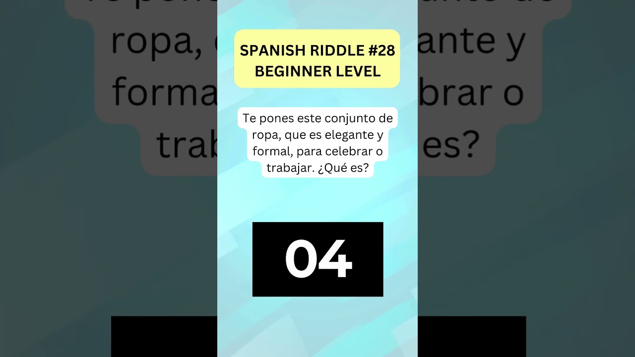 Riddle of the day #28! Can You Solve This Spanish Enigma? #espa&ntilde;ol