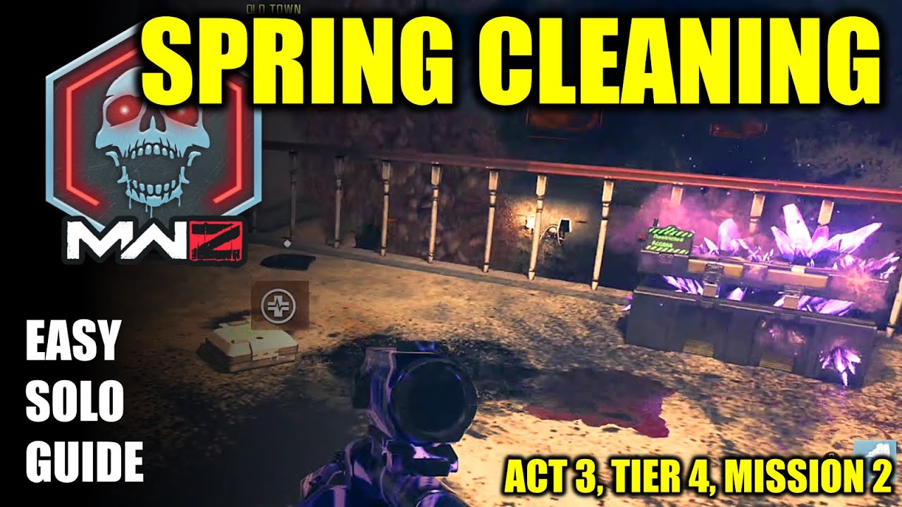 COD MW3 Zombies, Spring Cleaning Solo mission guide (Act 3, Tier 4, Mission 2)