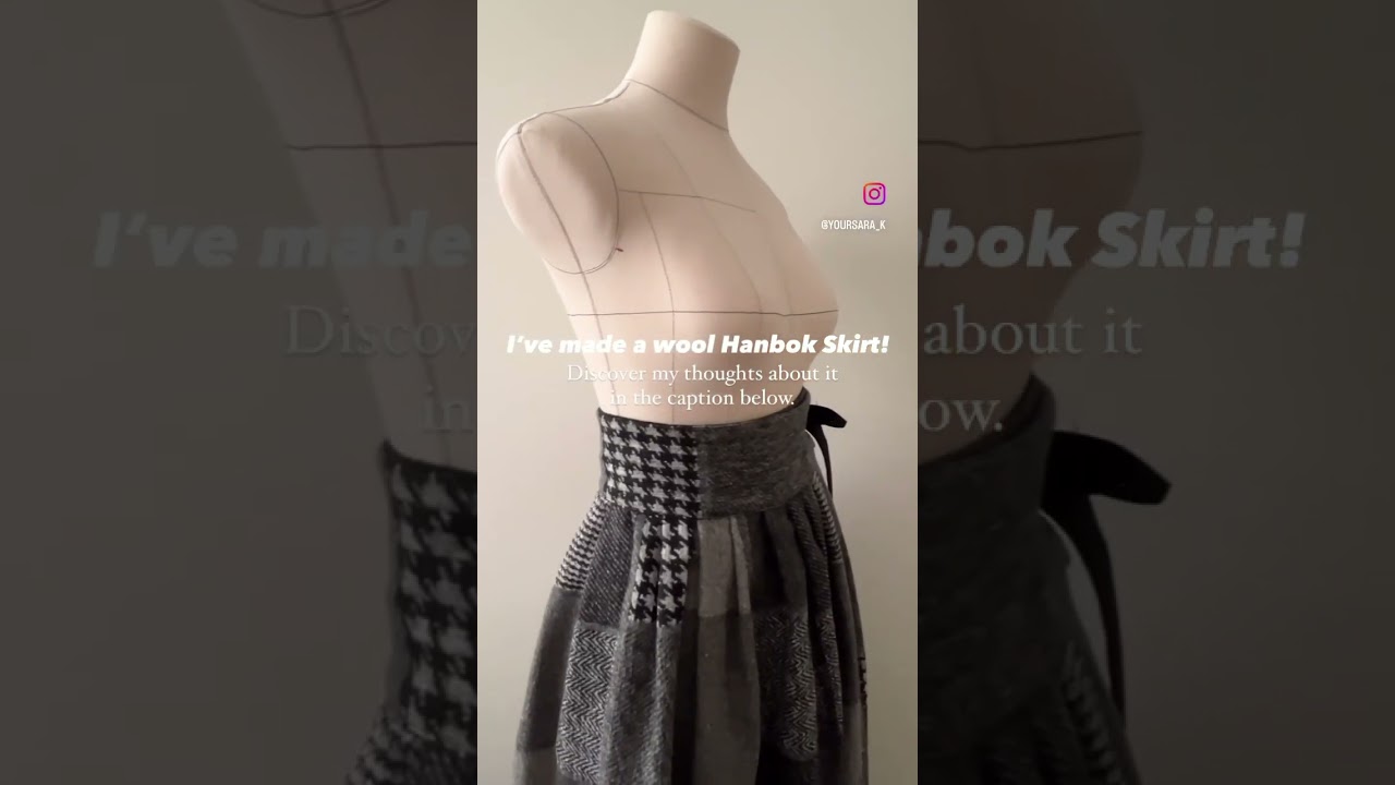 ✨Wool Hanbok Skirt✨ #sewingtherapyhanbokskirt#sewingtherapyhanbok