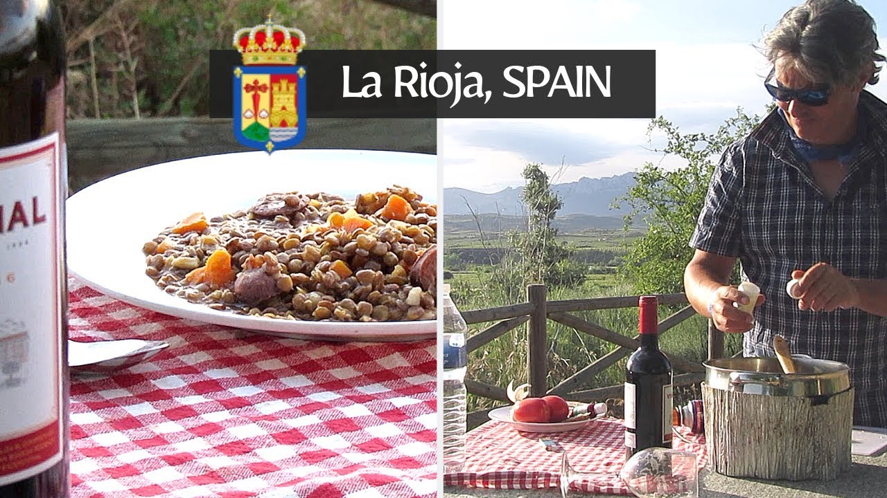 Lentils with Chorizo from La Rioja, Spain - Lentejas a la Riojana.