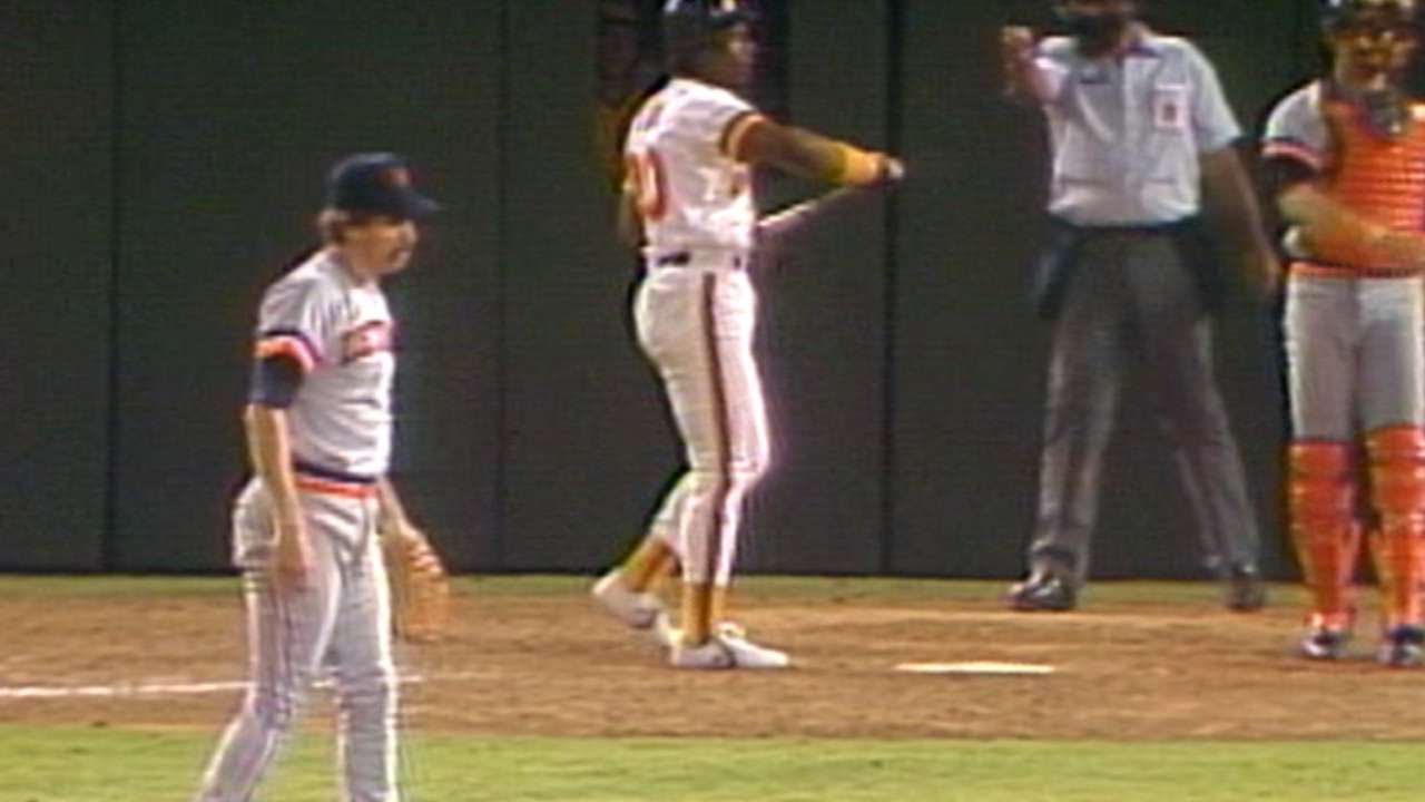 1984 WS Gm1: Morris notches his ninth strikeout