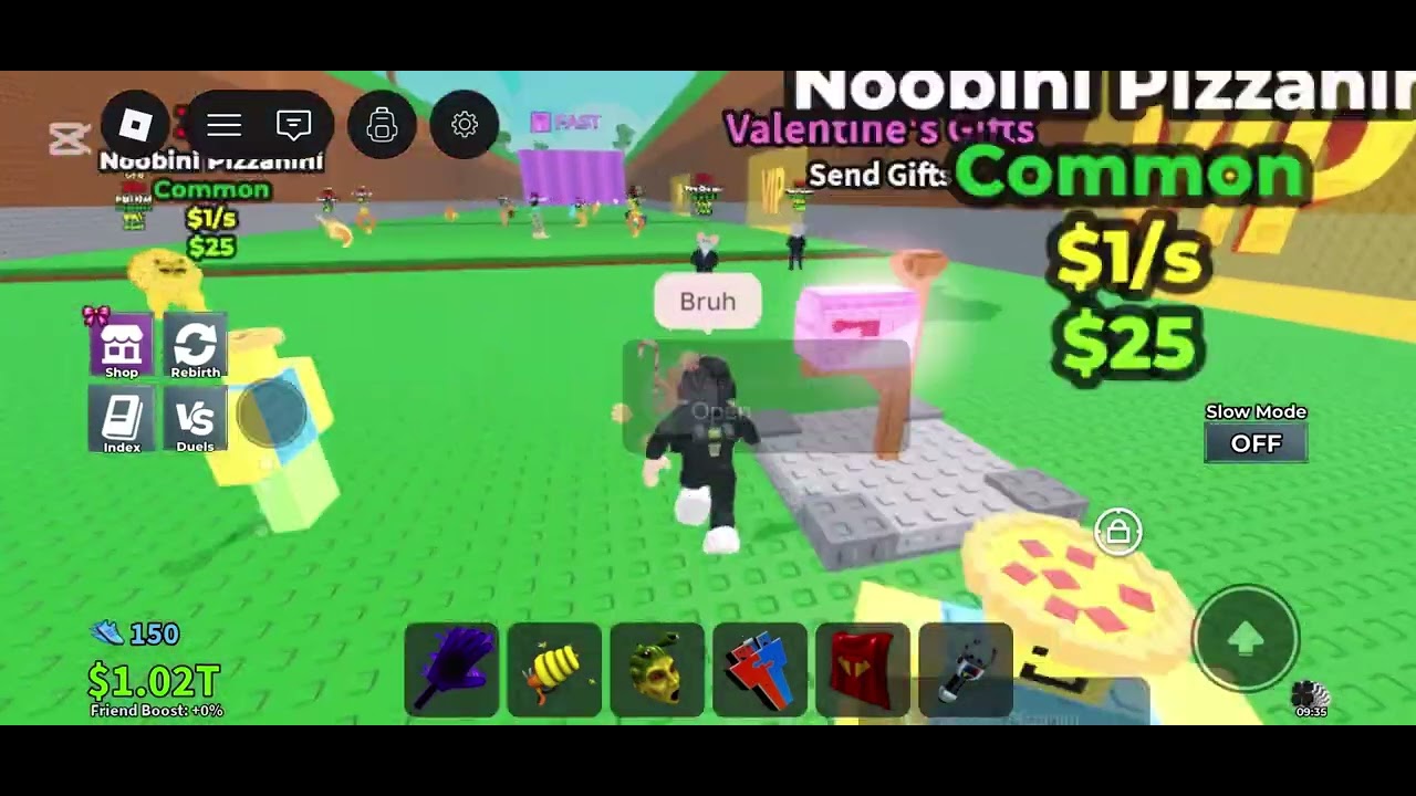 Playing steal a brainrot