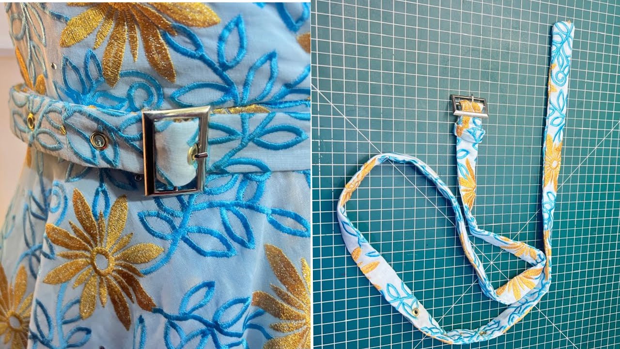 How to make a Fabric Belt | Stylish Belts for Dresses
