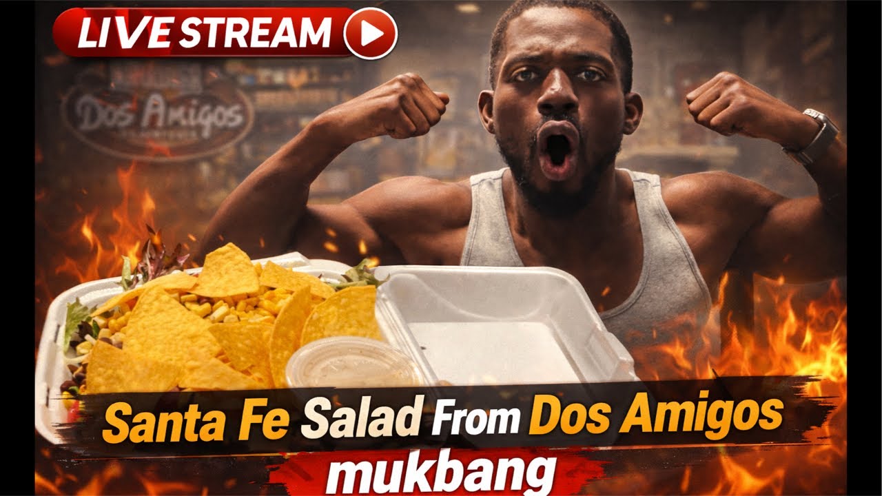 This Santa Fe Salad SLAPS! Dos Amigos Mukbang LIVE!